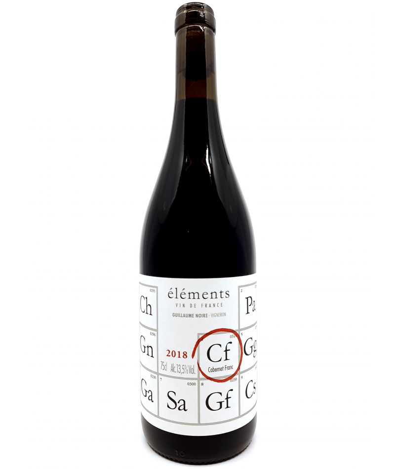 Vin de France - Guillaume Noire - Éléments CF - Cabernet Franc - 2018 14,00 € vin bio, vin en biodynamie, boutique Une Note D...